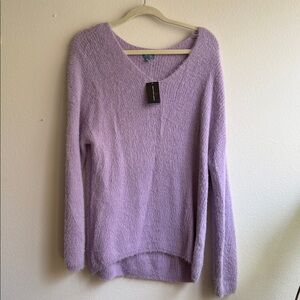 South Moon Under Lavender V-Neck Pullover Sweater